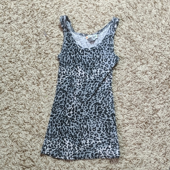 Love Change Snow Leopard Print Tank SZ M - Picture 1 of 5